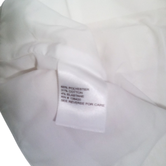 Etcetera Women's Cream Straight Leg Houndstooth Mosaic Zip Side Pants Size 12 - Picture 6 of 8